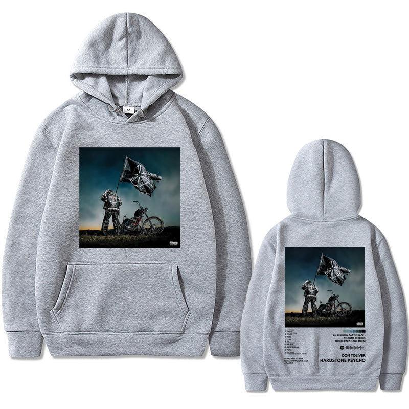 Rapper Don Toliver Hardstone Psycho Album Double Sided Graph Men Hoodies Fashion Letter Printed Sweatshirts Hooded Pullover