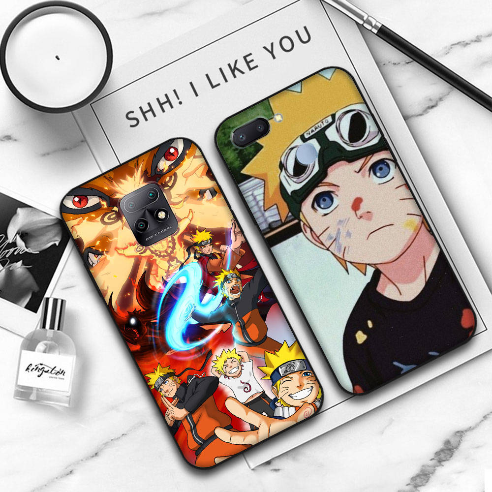 Чехол JW58 Naruto Black Sofe для Xiaomi Poco X6 X4 M5 M6 F5 F6 C65 C55 C50 C51 C40 Pro Redmi 14C A3X 13C 12C 11T 10A 9C Note 7 6 8A Plus
