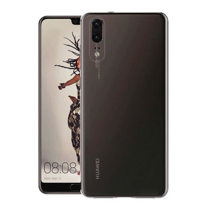 Coque Gel TPU Transparent pour HUAWEI P20 -Housse Etui Protection Gel TPU Silicone Souple Ultra Mince Fine Slim Phonillico®