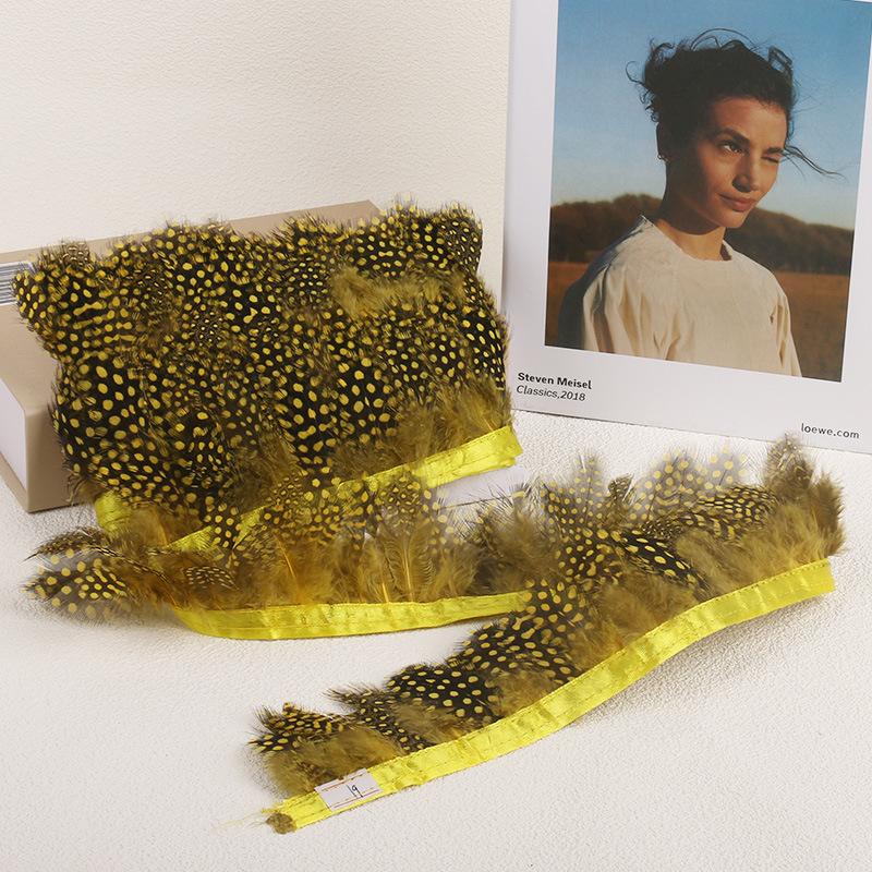 1 метр цветной перламутровый перьевой шлейф с тканевой лентой, куриное перо, DIY ювелирные изделия, аксессуары для рукоделия, аксессуары для одежды