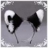 Cute Cat Fox Fur Ear Hair Hoops Night Hairband Headbands Hair Cat Ear Hair Band