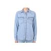 Джинсовая рубашка Levis однобортная с длинным рукавом однотонная женская 86832-0049