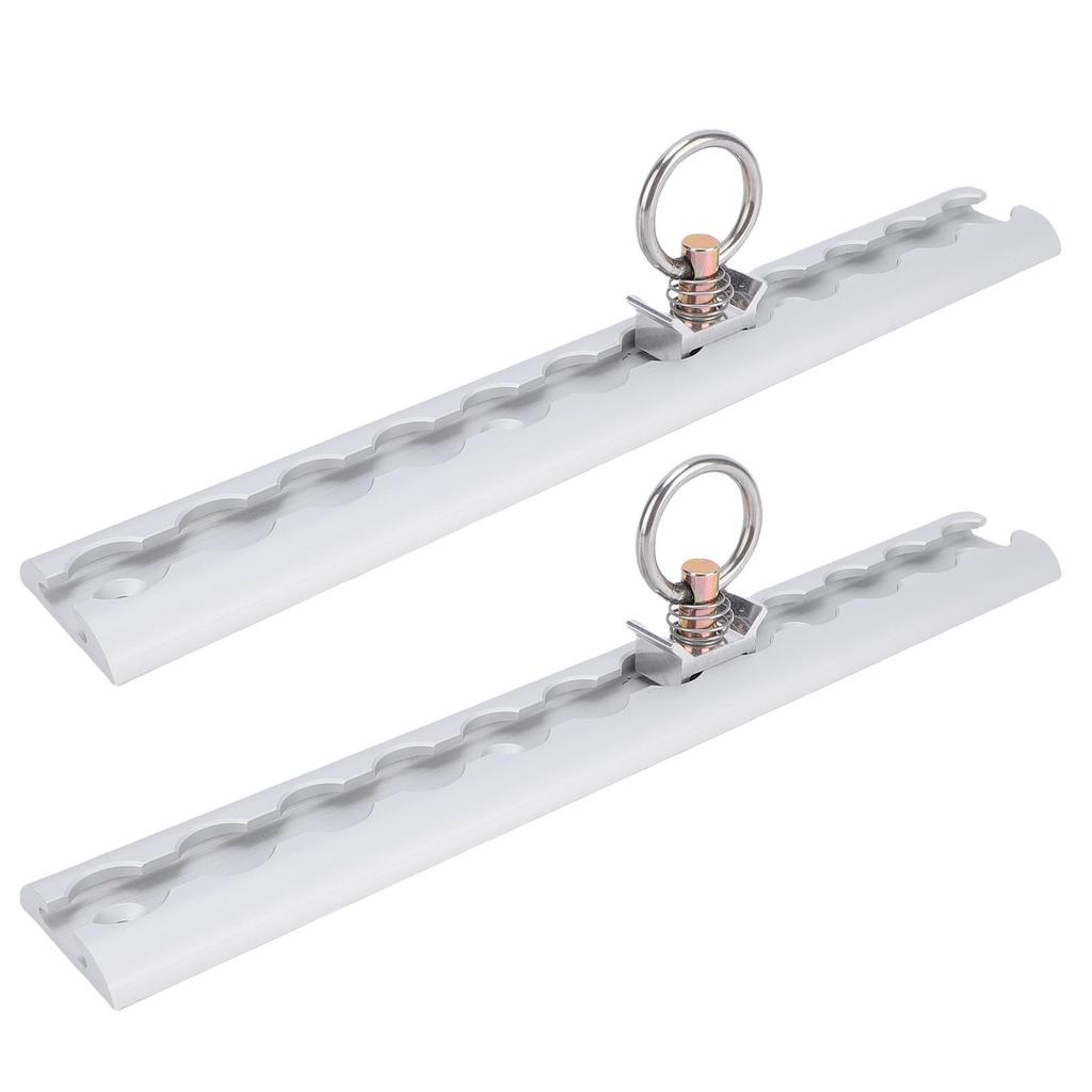 Алюминиевая L-образная направляющая 304 мм Утолщенная L-образная направляющая с крепежными кольцами для мотоциклов, квадроциклов, внедорожников, пикапов