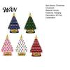 Personalized Xmas Gifts 5 Pcs 2D Flat 250 Anniversary USA Christmas Tree Ornament, Year Acrylic Ornaments of America 1776-2026 Patriotic Hanging
