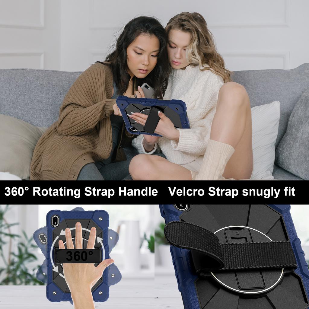 For Huawei MatePad SE 11 Case Kickstand Silicone+PC Tablet Cover with Shoulder Strap