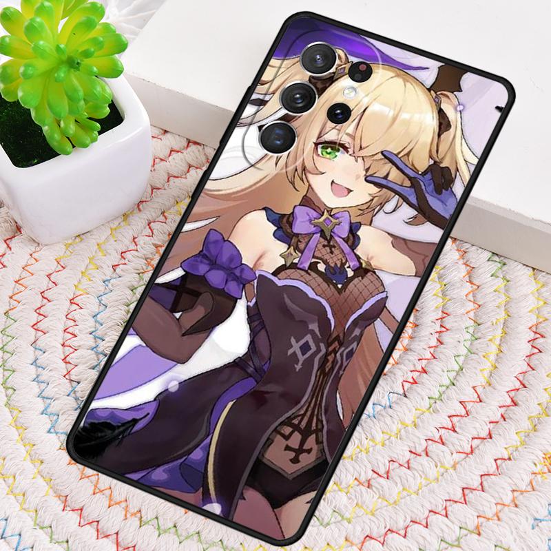 Аниме Genshin Impact Фишль мягкий чехол для телефона для Samsung Galaxy note 10 pro S26 Ultra S23 S24 FE S25 S21 S22 PLUS ударопрочный чехол