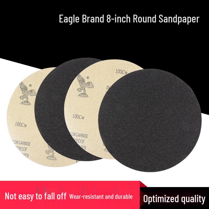 Металлографическая наждачная бумага Eagle Brand, 8 дюймов, 220 мм, для влажного/сухого использования, с клеевой основой, для полировки и шлифовки