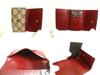 Оригинальный холст с покрытием GG GUCCI, кожа винного цвета, 6 брелоков для ключей #815, восстановленный