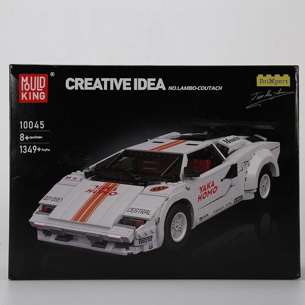 MOULD KING 10045/10046 Технический автомобиль MOC 82416 Countachs Speed ​​Super Car DIY Строительные блоки Игрушки Коллекция Подарки для детей