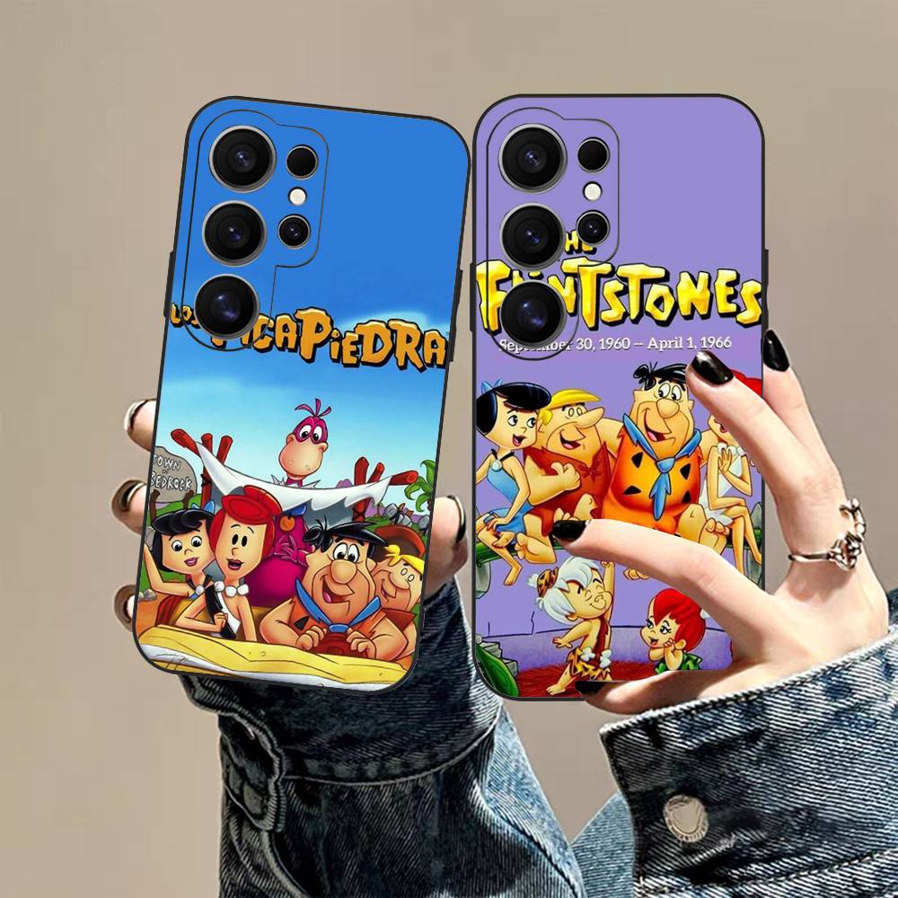 The Flintst ones Cartoon Phone Case For Samsung S 24 Fe 25 Ultra Plus 20 Lite 21 30 22 23 24 22 Ultra 5G Fundas