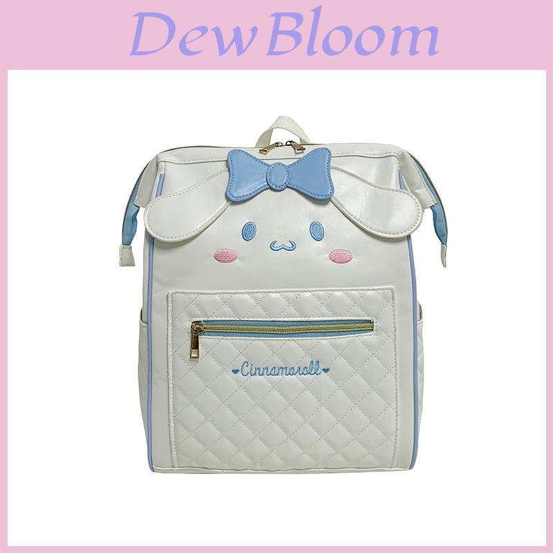 Cinnamoroll Hello Kitty Kuromi Melody Backpack Pu Large Capacity Girls And Women For Daily Use