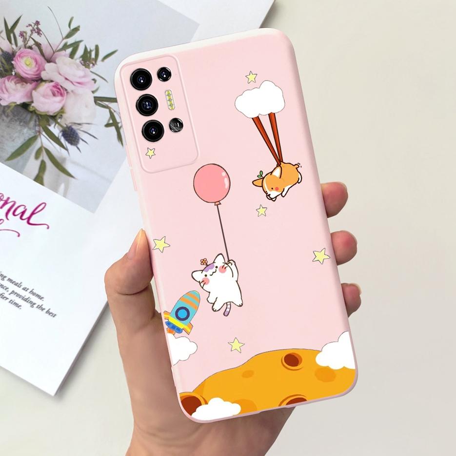 Чехол для Tecno Pova 2 LE7 LE7n Милый Мультяшный Динозавр Мягкий Силиконовый Чехол для Телефона Для Tecno Pova 2 Pova2 Задняя Крышка 6.9'' Сумки