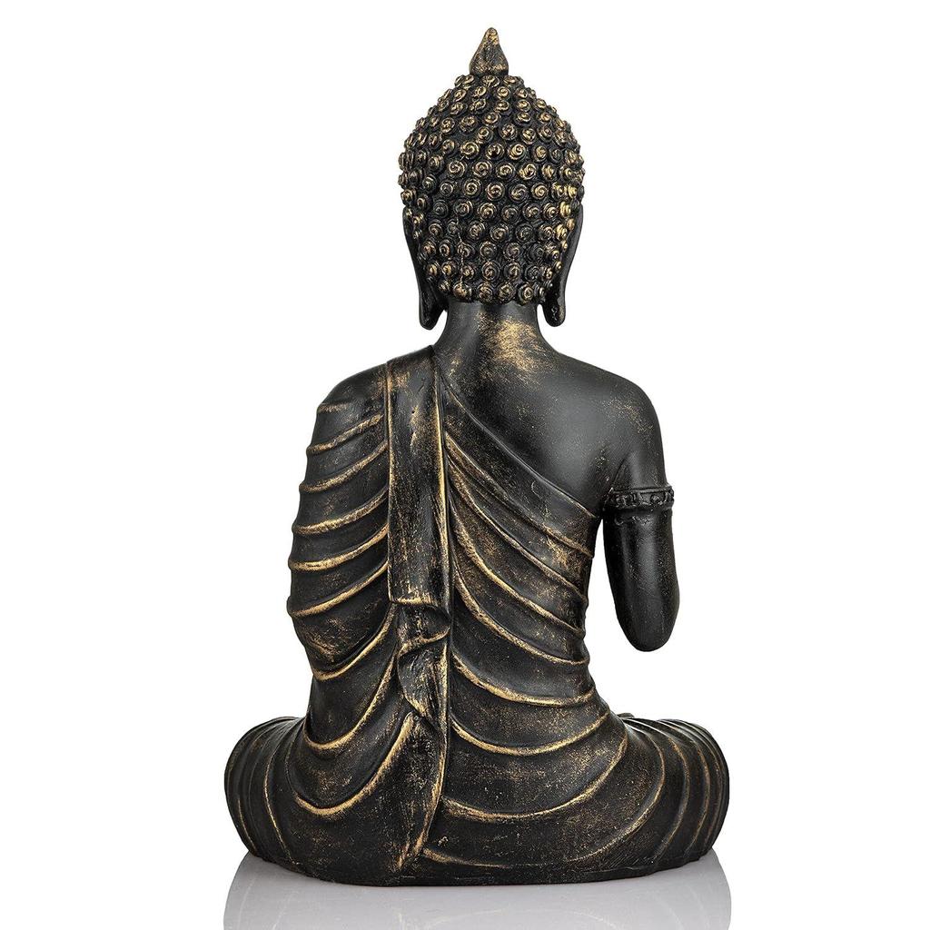 Sitting Buddha Statue Showpiece Idol Home Decor Items for Living Room and Gifts