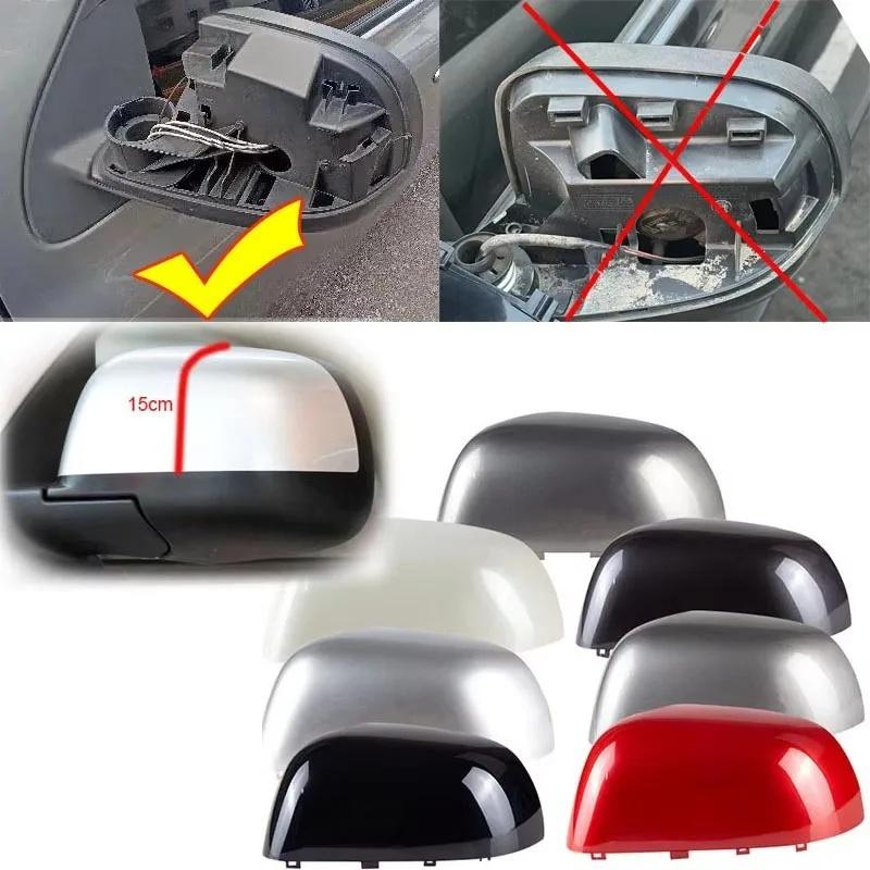 Protective Cover Door Mirror Shell For Nissan March Versa Micra K13 2012- Replace Car Rearview Accessories White