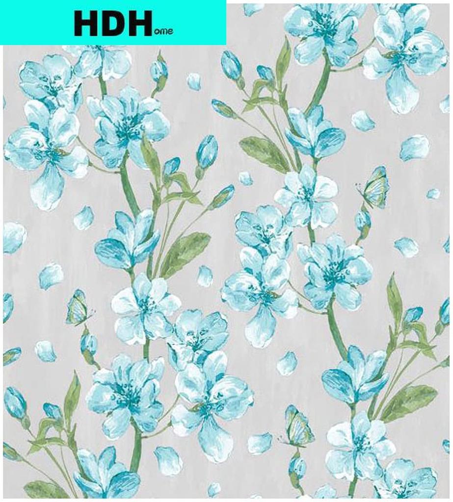 Обои самоклеящиеся Виниловые Декоративные Сливовый цвет Съемные Зеленые листья Водонепроницаемые