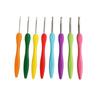 8Pcs/Set  2.5-6.0Mm Aluminum Crochet Needles Cushioned Handles Knitting Needles