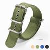 Нейлоновый холщовый ремешок для часов 18 мм 20 мм 22 мм 24 мм Плетеный мягкий ремень Универсальный браслет для мужчин женщин Спорт Запасной ремешок на запястье