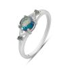 Серебряное кольцо с мистик топазом 0.642ct, вес изделия 1,81 гр (2179191)