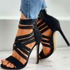 Women's Fashion Elastic Band Roman Sexy All-match High-heel Sexy Sandals