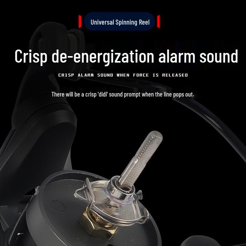 Screw-in Carbon Rocker Arm Gapless Spinning Reel Fishing Rod with Lure and Anchor Reels