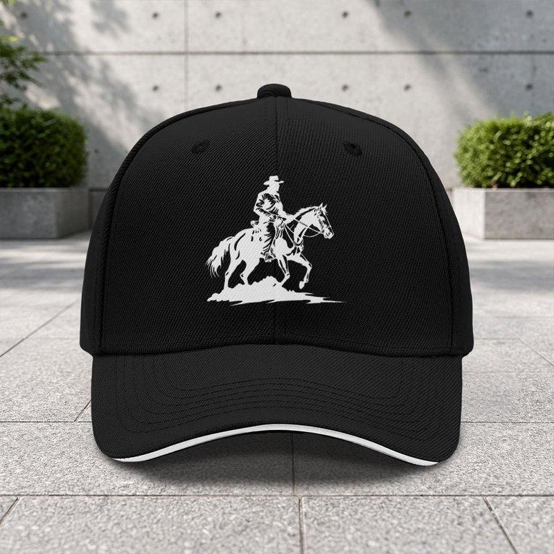 1pc Western Cowboy Baseball Cap Adjustable Duckbill Hat Suitable For Outdoor Sports Cycling Music Festivals Gifts Lightwei