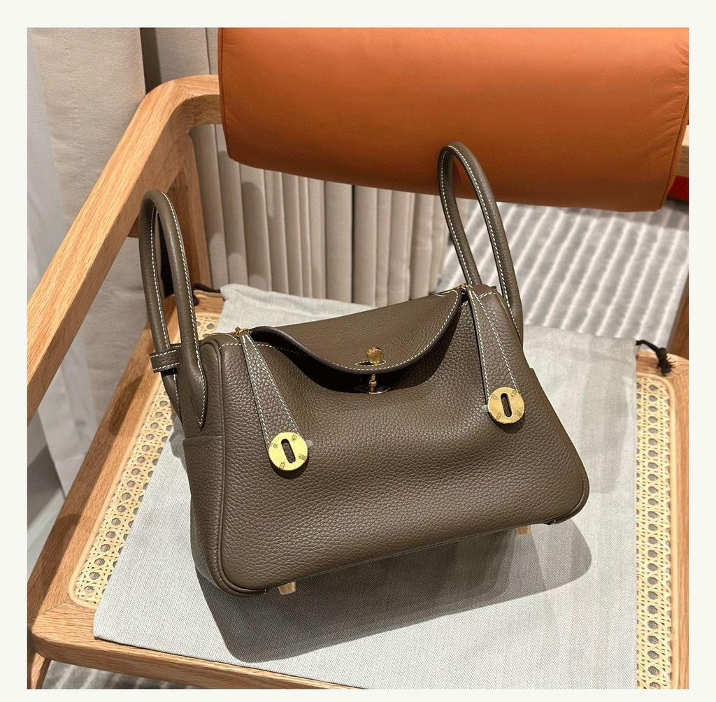 Мини-сумка Lindy 2025: Женская сумка через плечо и через плечо из коровьей кожи First Layer Lychee