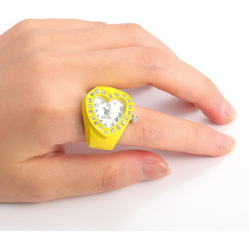 Jewelrywe Кольцо Часы Водонепроницаемые Деловые Модные С откидной крышкой Спортивные Кварцевые Нержавеющая сталь