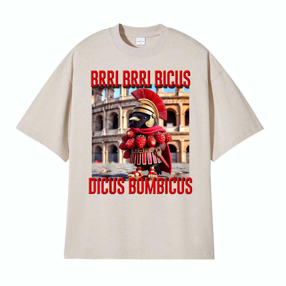 Christmas Kid Brainrot Ltalian Bri Bicus Dicus Bombicus Tshirts Men Women Fashion Retro T Shirt Short Sleeve Oversized T Shirts