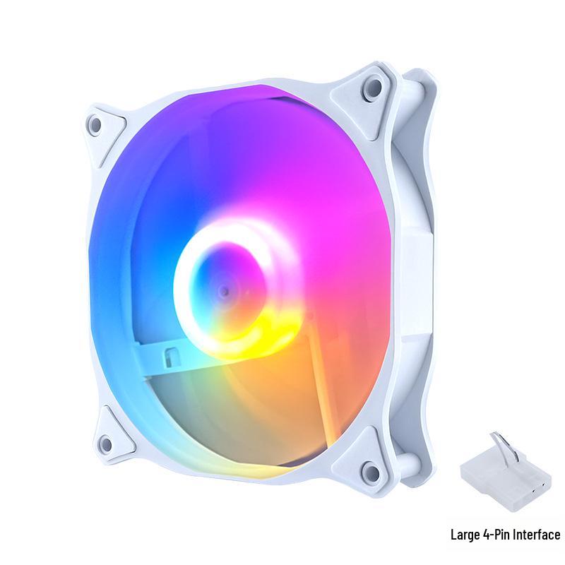 Бесшумный светодиодный 120-мм 4-контактный вентилятор для охлаждения корпуса