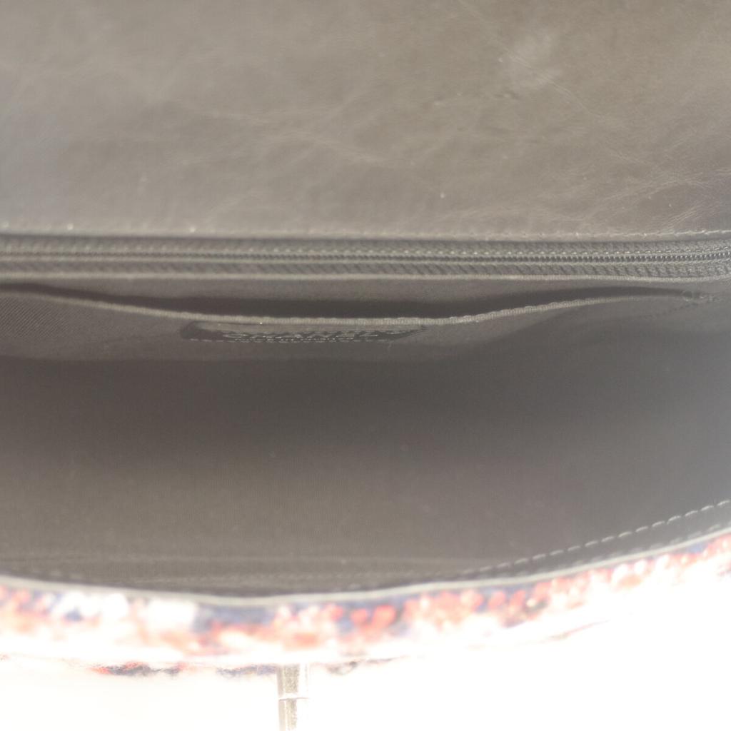 CHANEL 24th series A57214 Top handle Tweet single flap shoulder bag Shoulder bag Ivory/Red/NavyUsed