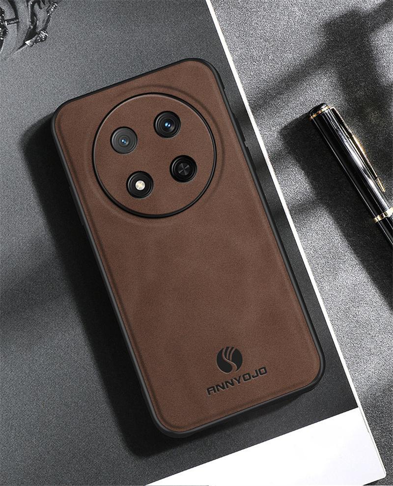 Для Honor Magic 7 Lite 5G Чехол Роскошная Кожаная Задняя Крышка для Xonor Honar Honer Magic7 7Lite 5G Магнитный Держатель Защитный Чехол