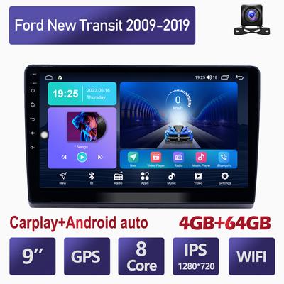 Android для Ford New Transit 2009-2019 Auto Carplay Мультимедийный плеер DSP IPS видео WIFI Bluetooth GPS навигация 4 + 64 ГБ