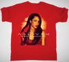 НОВЫЙ Подарок для фаната певицы Aaliyah Футболка Красная Все размеры S-5XL