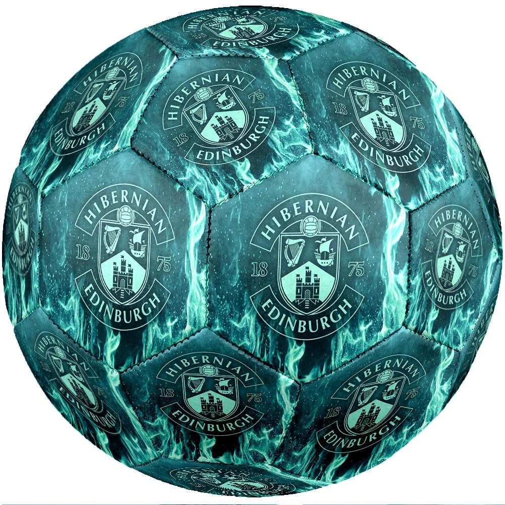 Hibernian FC Size 5 Standard Football Durable Training Match Soccer Ball for Adult Outdoor Sports