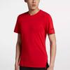Nike T Shirts Men's Red Crew Neck Moderate Straight Fit 891685-657