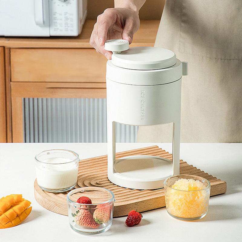 Summer Portable Hand-operated Ice Shaver, Multifunction Ice Crushing Tool for Homemade Fruit Smoothies