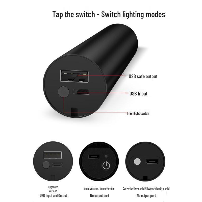 Перезаряжаемый фонарик OEING с функцией Power Bank