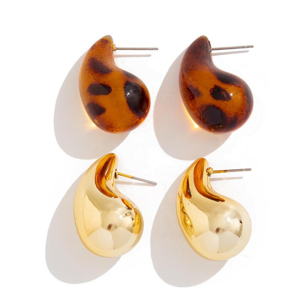 Комплект из леопардового принта с сердечками и геометрическими фигурами - модный европейский/американский стиль