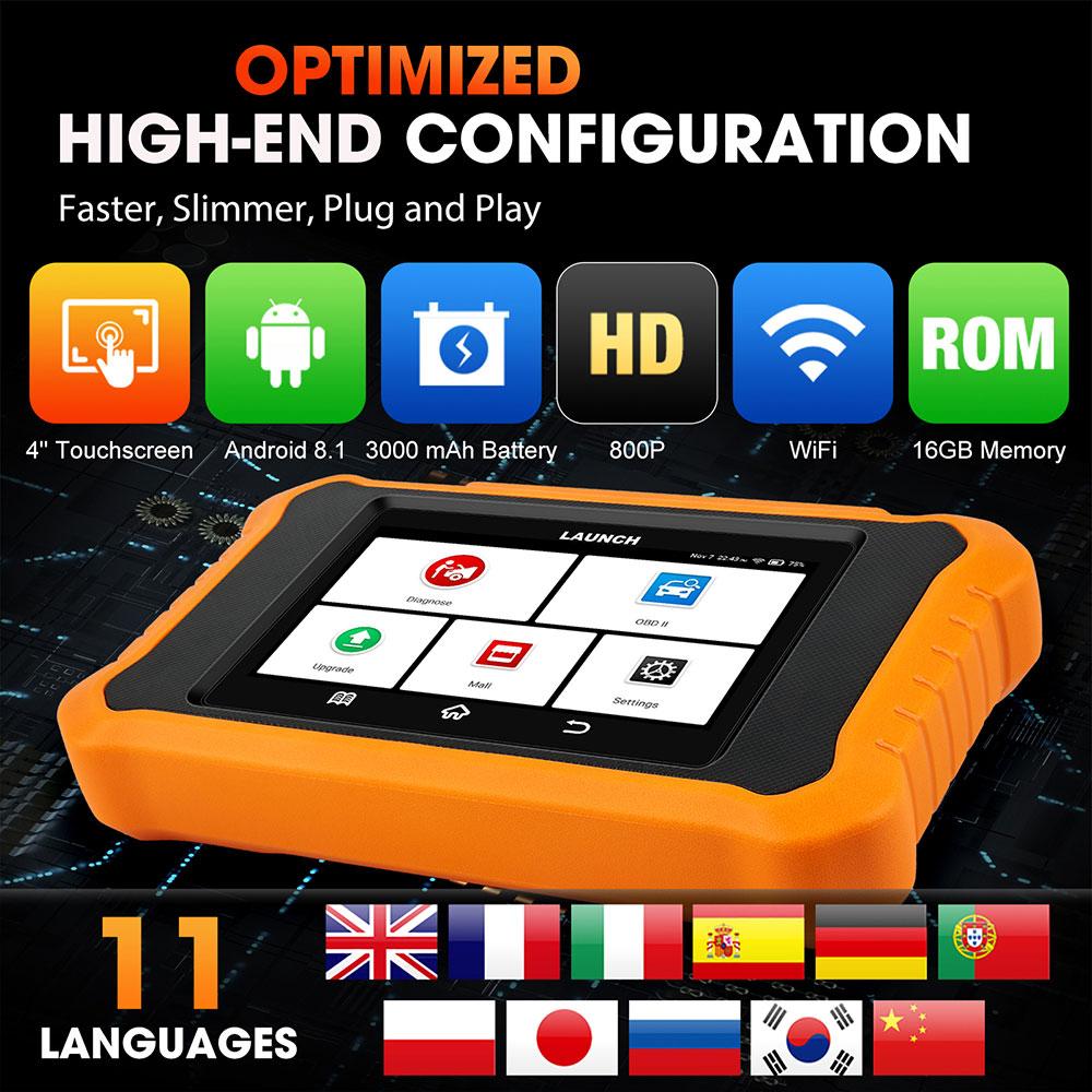 [ For BMW for Mini for Rolls-Royce ] LAUNCH X-431 Creader Elite V2.0 All System Car Diagnostic Tool ECU Coding Active Test OBD2