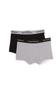 Emporio Armani Men's Boxer Briefs, 111210/CC717, 2-Pack, Black/Grey, EU Size L (Equivalent To Japanese Size L) [Parallel Import]