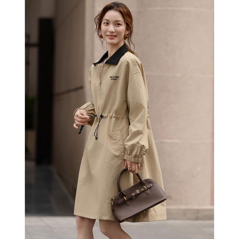 Платье Demana в городском стиле, с цветовыми блоками, с рукавами три четверти и завязками