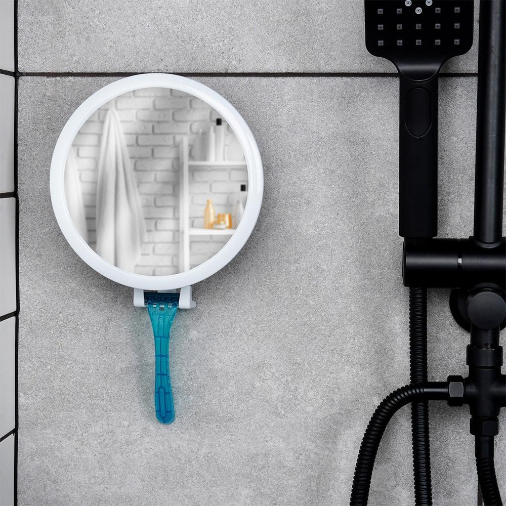 Cosmetic mirror with suction cup