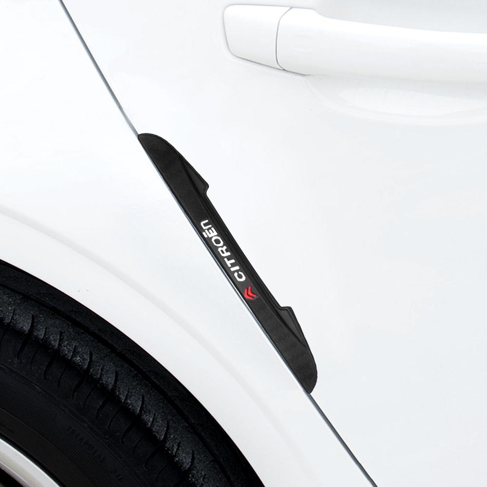 4pc Transparent Car Door Edge Guard Anti-Collision Strips Rubber Protect Stickers For Citroen C1 C2 C3 C4 Grand Picasso C4L C5