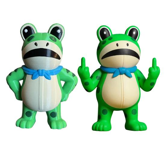 Portland Protest Frog Ornament 3D Printed Frog Figurine Collectible Symbol of Peace And Kind Protest Activism Gift Inspirational Frog Sculpture