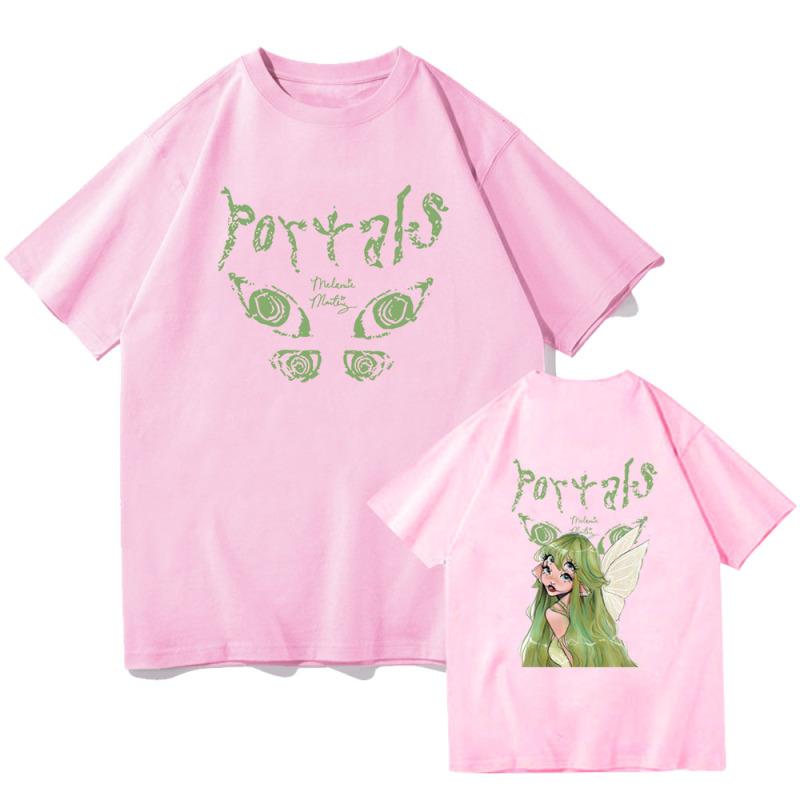 Футболка Melanie Martinez Portals Tour 2023 с круглым вырезом, музыкальная футболка с короткими рукавами, летняя футболка с короткими рукавами, уличная одежда, Harajuku