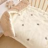 Mling Cartoon Embroidered Dot Velvet Baby Quilt