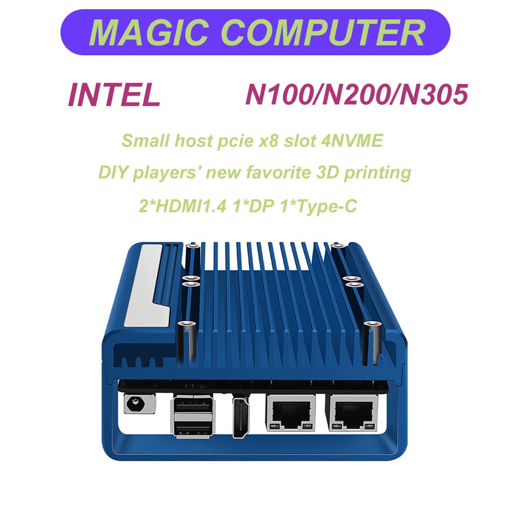 Мини-ПК SZBOX для энтузиастов DIY и 3D-печати Маленький ПК с Windows 11 Pro Intel Alder Lake N100 к Magic Small PC 16 ГБ DDR5 128 ГБ NVME SSD NVMe