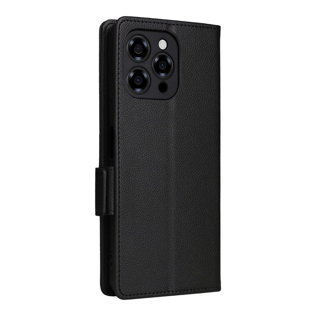 For Doogee Note 58 Pro/Note 58 Case with Wrist Strap Litchi Texture PU Leather Wallet Phone Cover