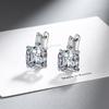 European & American Zircon Diamond Earrings with Large Stone - Trendy Zircon Ear Clips & Studs Jewelry