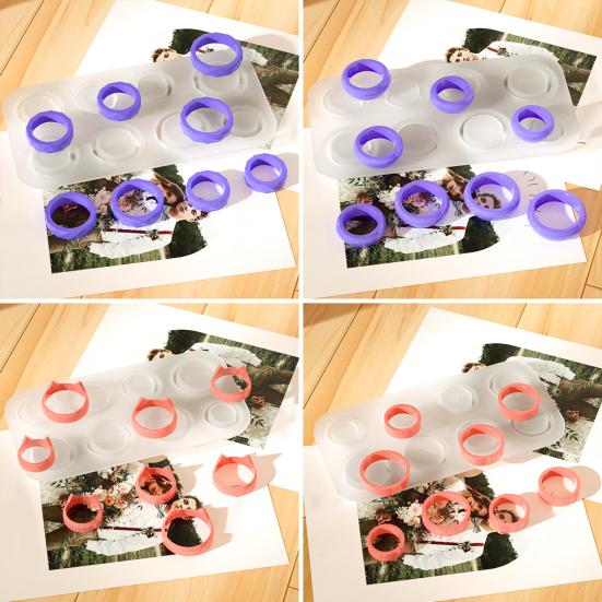 Форма для кольца из силиконовой смолы разных размеров для самостоятельного изготовления украшений, сережек, ожерелий, подвесок, кошачьих ушей